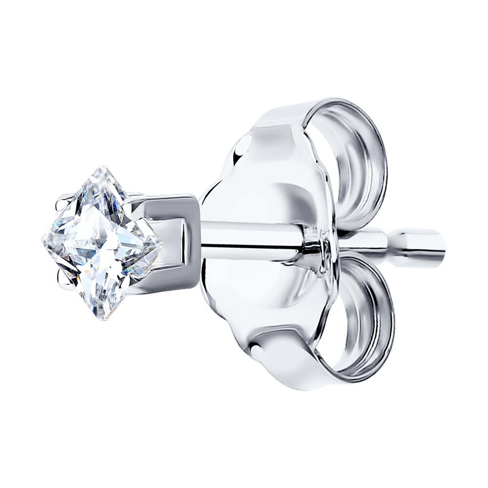 Серьга одиночная SOKOLOV из серебра с фианитом 3190₽