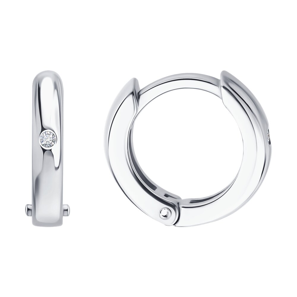 Серьги SOKOLOV из серебра с бриллиантами