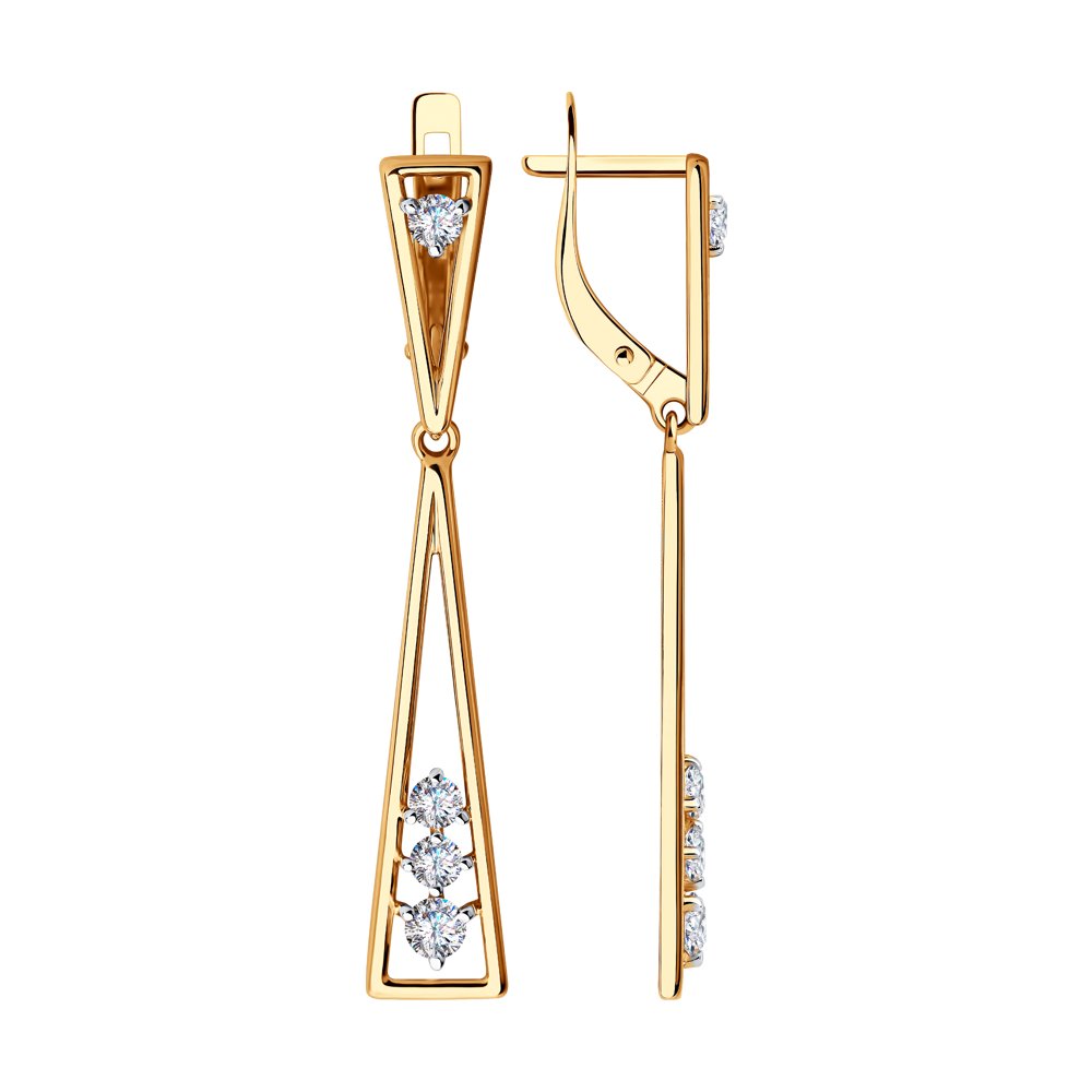 

Серьги SOKOLOV из золота с фианитами