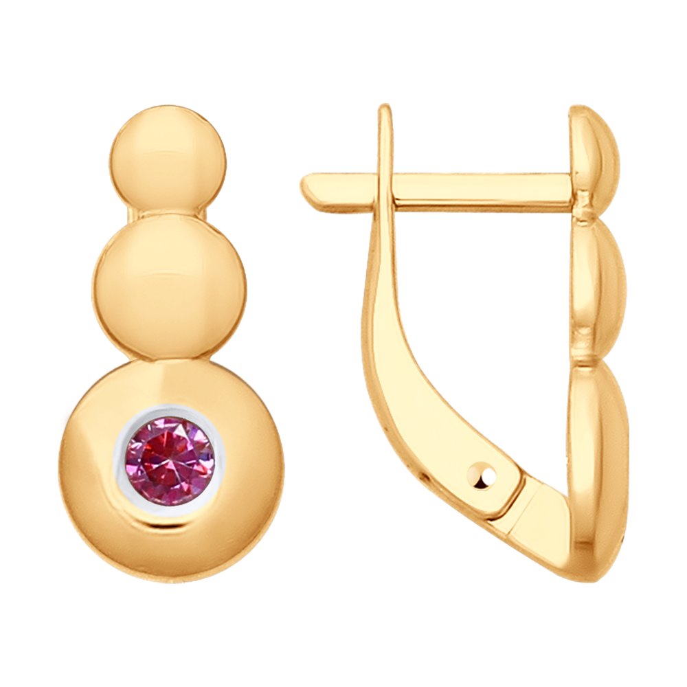 

Серьги SOKOLOV из золота с фианитами