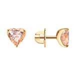 Серьги из золота с топазами Swarovski