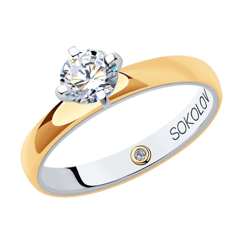 

Кольцо SOKOLOV Diamonds из комбинированного золота с бриллиантами