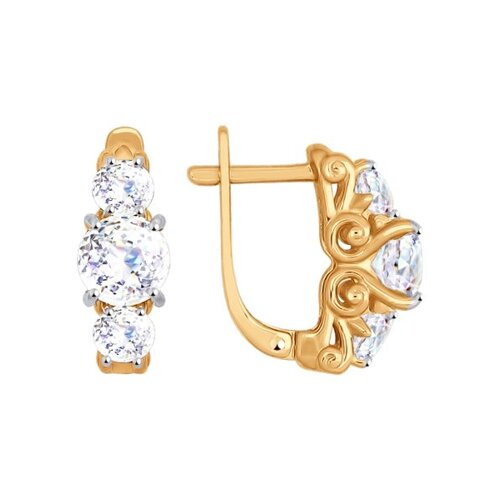 

Серьги SOKOLOV из золота со Swarovski Zirconia