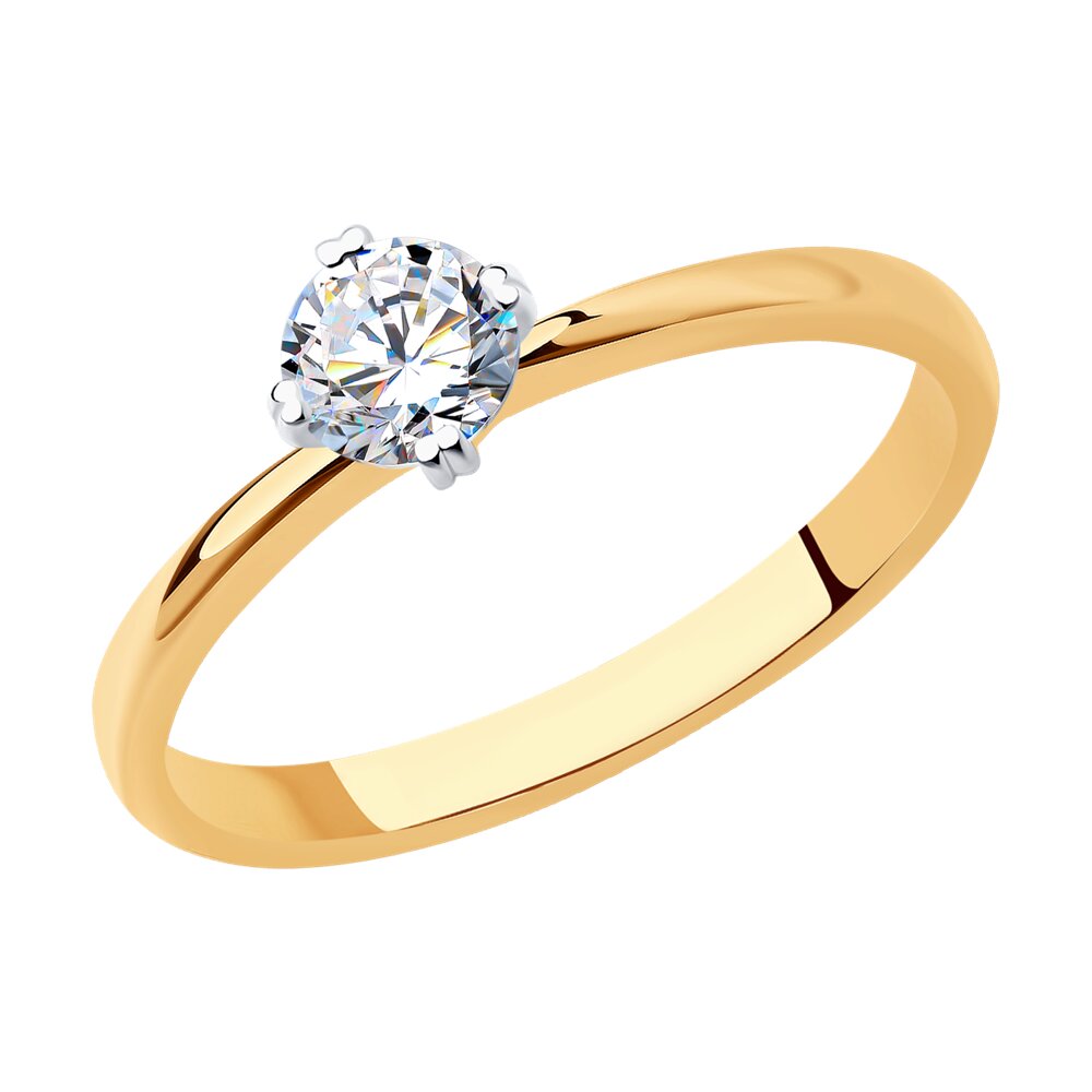 

Кольцо SOKOLOV Diamonds из комбинированного золота с бриллиантом