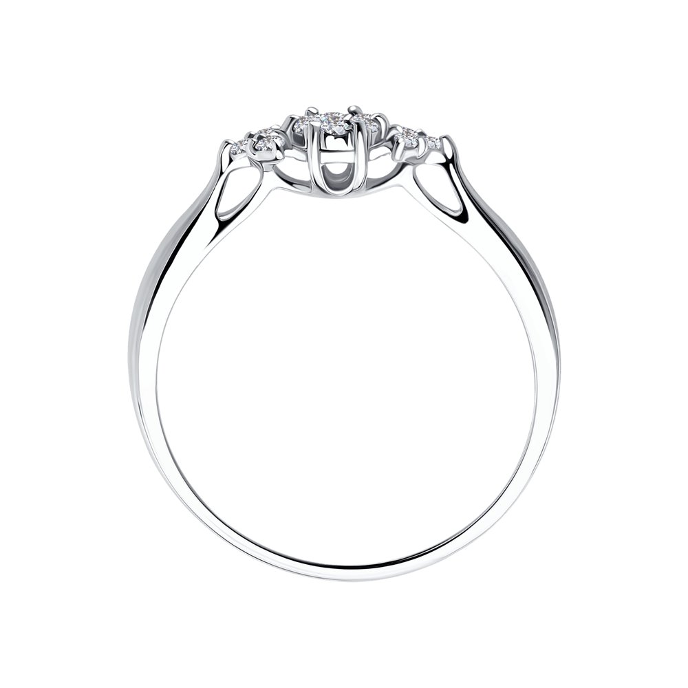 фото Помолвочное кольцо sokolov diamonds из белого золота с бриллиантами