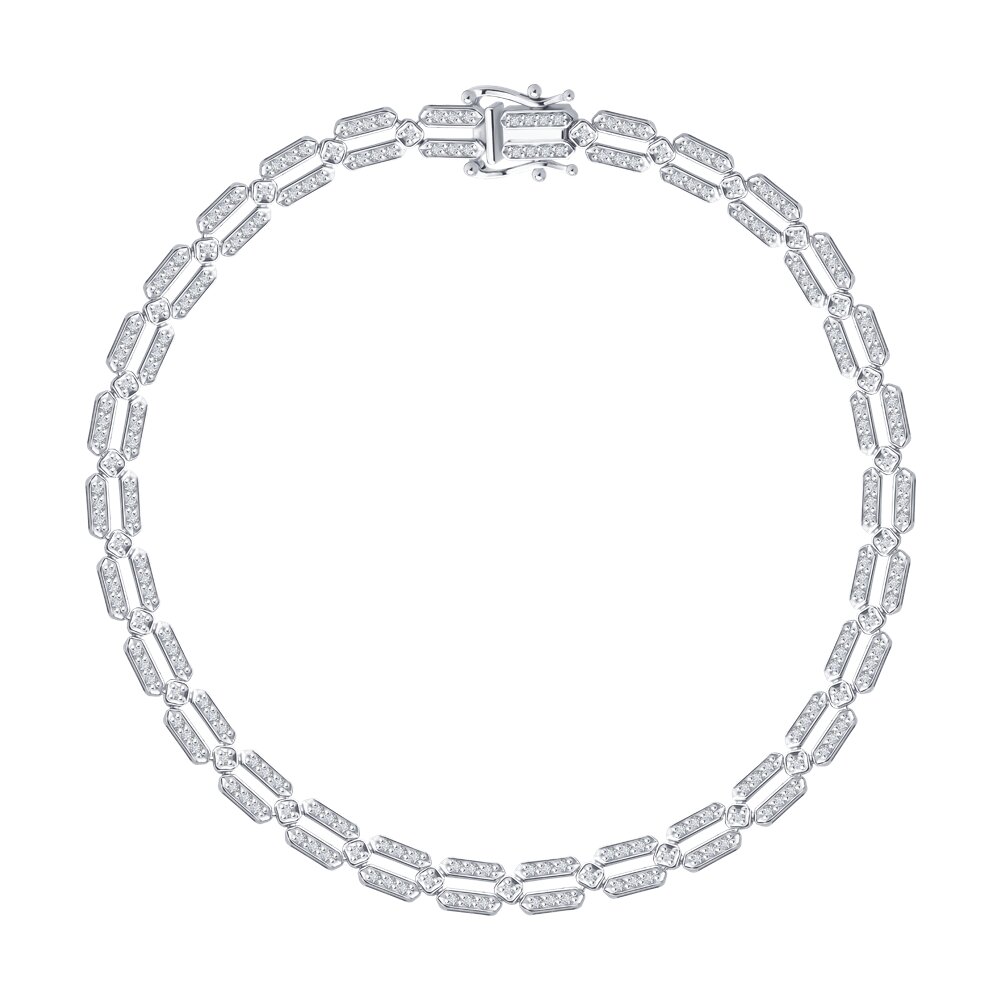 Браслет SOKOLOV из белого золота с бриллиантами