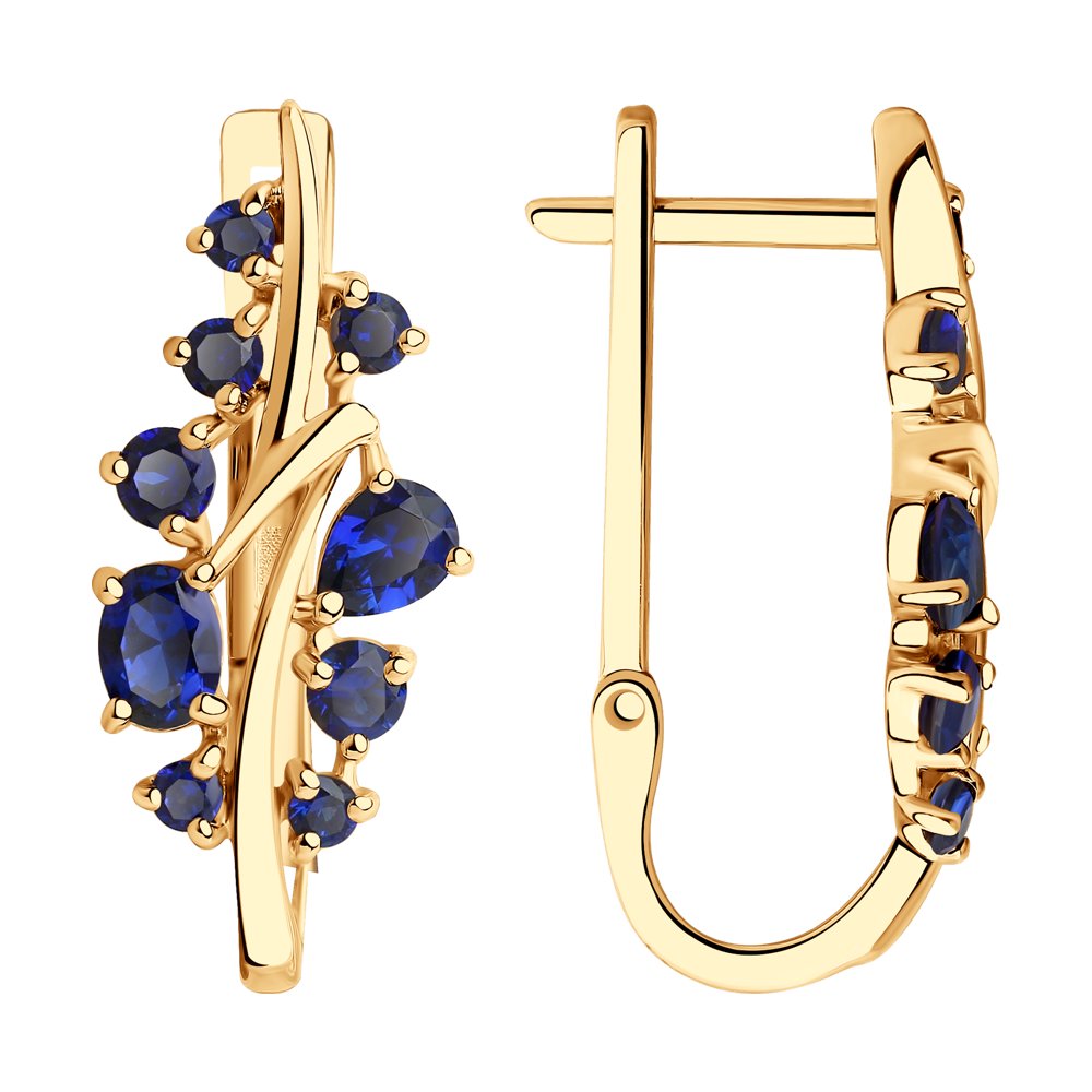 

Серьги SOKOLOV из золота с корундами