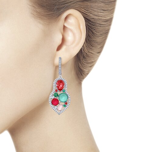 Серьги из серебра «Матрёшки»