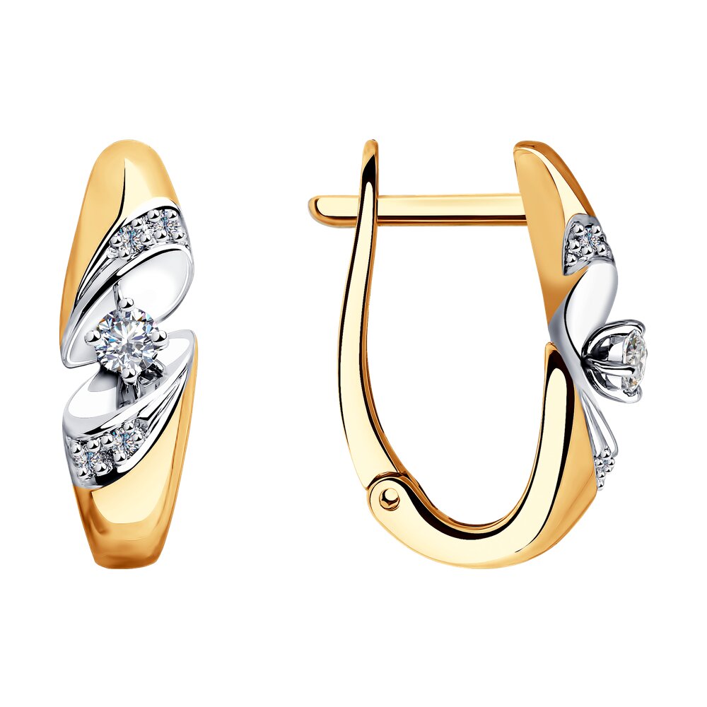 

Серьги SOKOLOV Diamonds из комбинированного золота с бриллиантами