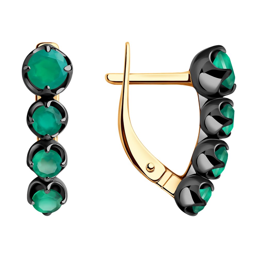 

Серьги SOKOLOV из золота с агатами