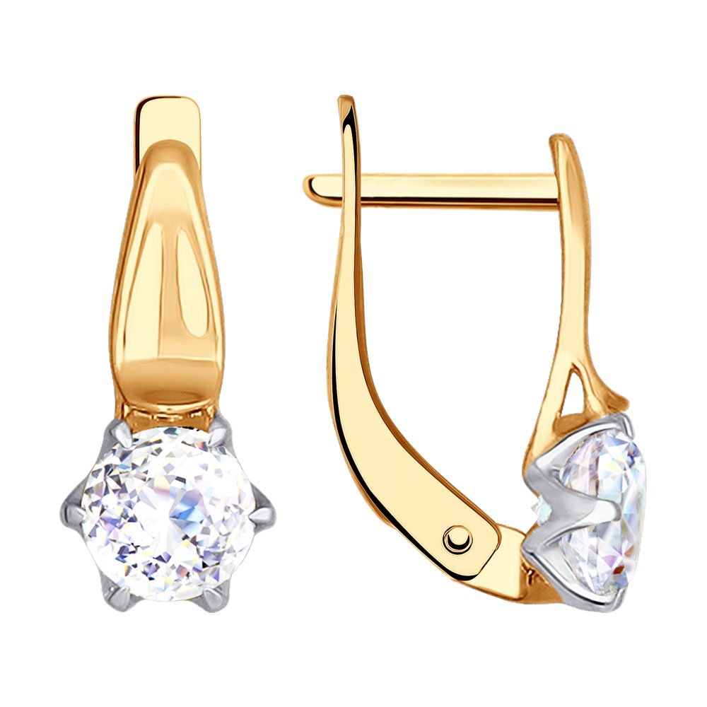 

Серьги SOKOLOV из золота со Swarovski Zirconia