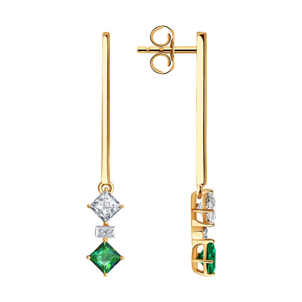 

Серьги SOKOLOV Diamonds из золота с бриллиантами и топазами