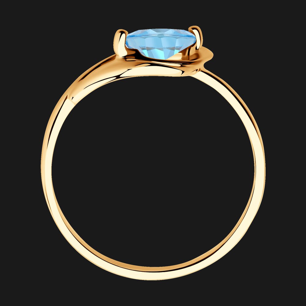 Кольцо SOKOLOV из золота с топазом, фото 6