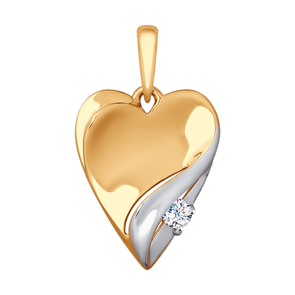 

Подвеска SOKOLOV из золота с фианитом