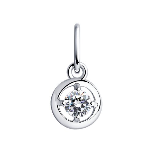 Подвеска из серебра со Swarovski Zirconia