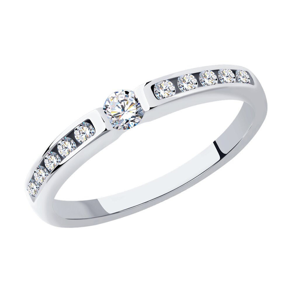 

Кольцо SOKOLOV Diamonds из белого золота с бриллиантами