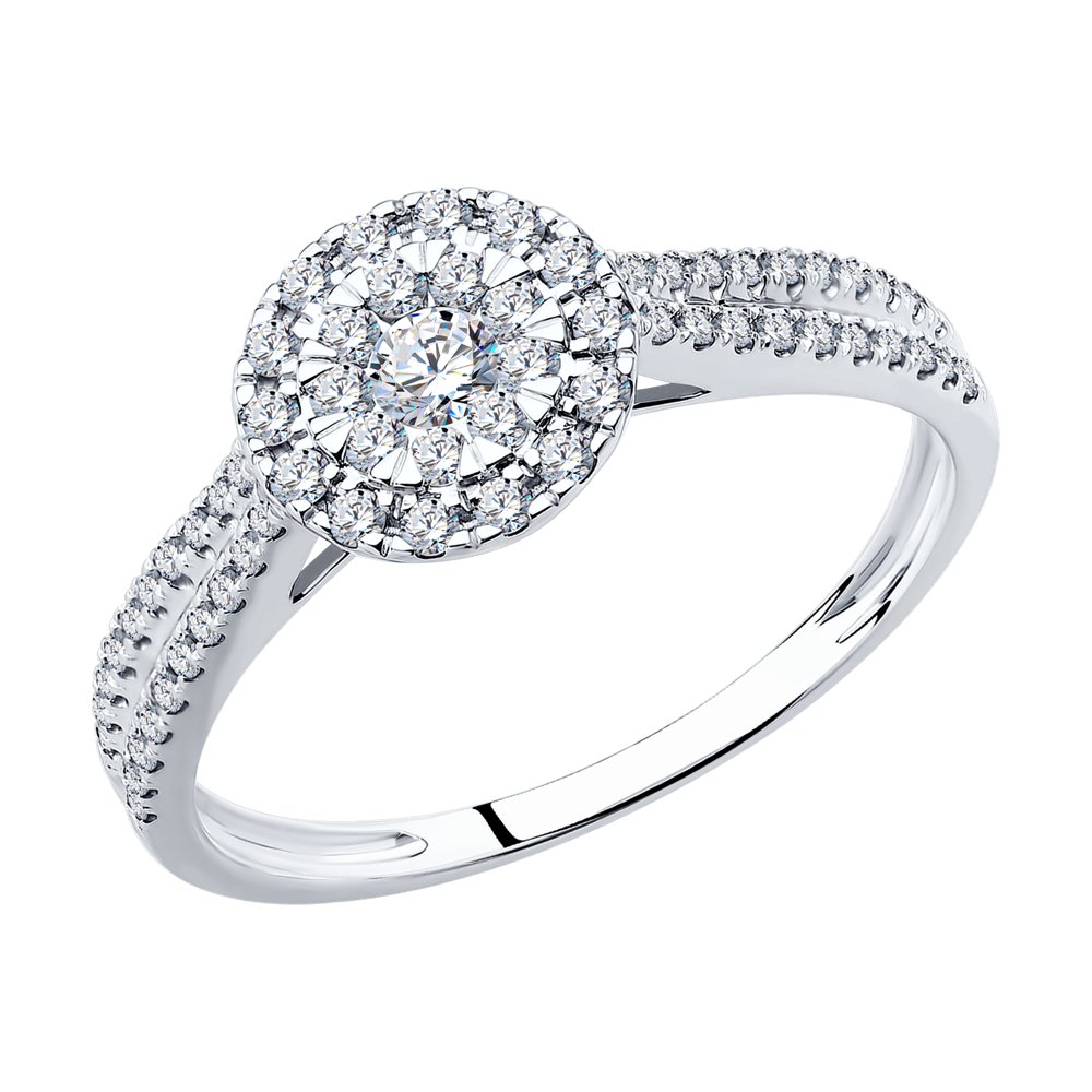 

Кольцо SOKOLOV Diamonds из белого золота с бриллиантами