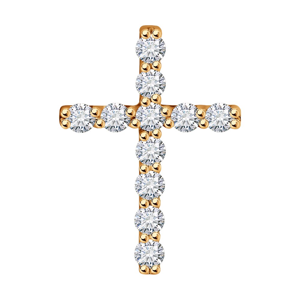 Подвеска SOKOLOV Diamonds из золота с бриллиантами