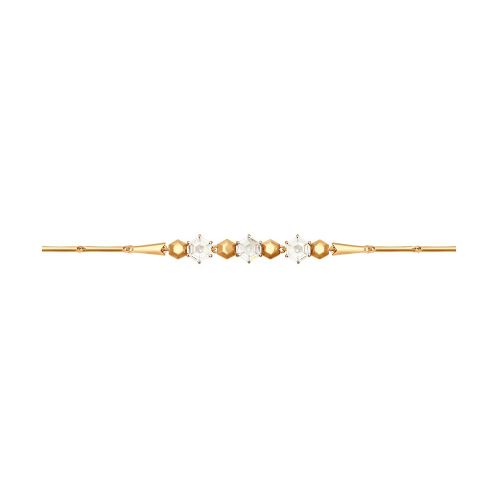 

Браслет SOKOLOV из золота со Swarovski Zirconia