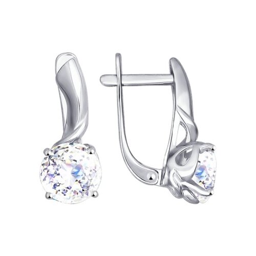 

Серьги SOKOLOV из белого золота со Swarovski Zirconia