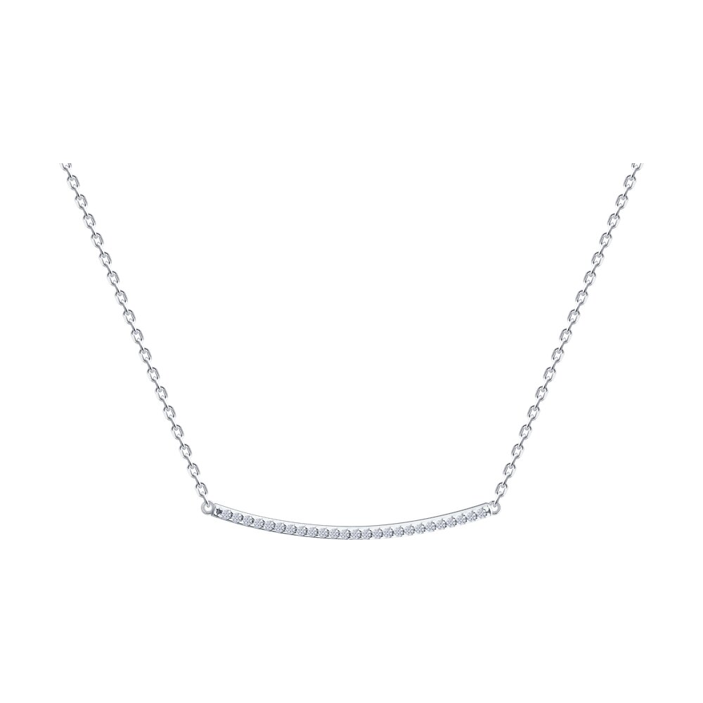 Колье SOKOLOV из серебра с фианитами