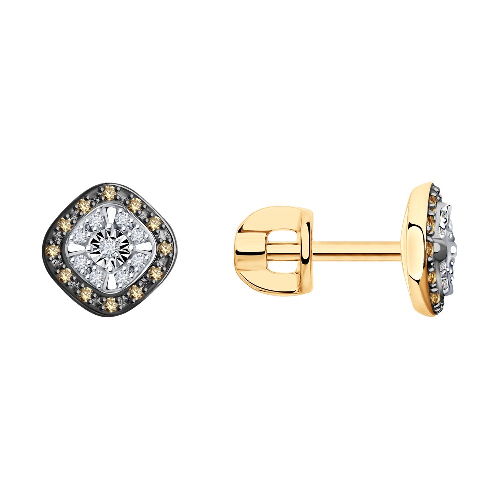 

Серьги SOKOLOV Diamonds из комбинированного золота с бриллиантами