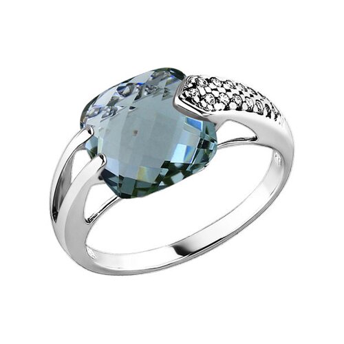 

Кольцо SOKOLOV из серебра с празиолитом и фианитами