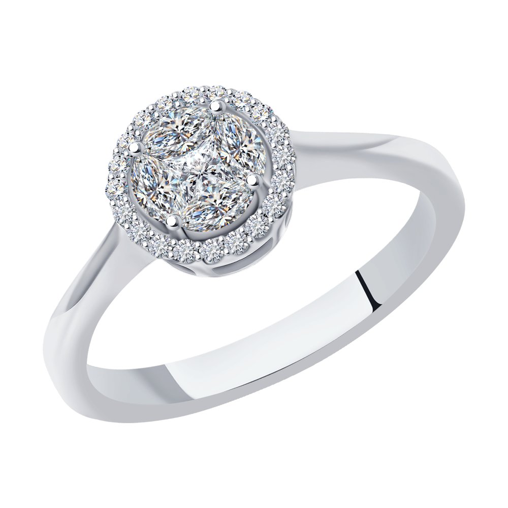 

Кольцо SOKOLOV Diamonds из белого золота с бриллиантами
