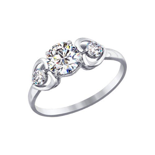 

Кольцо SOKOLOV из белого золота со Swarovski Zirconia