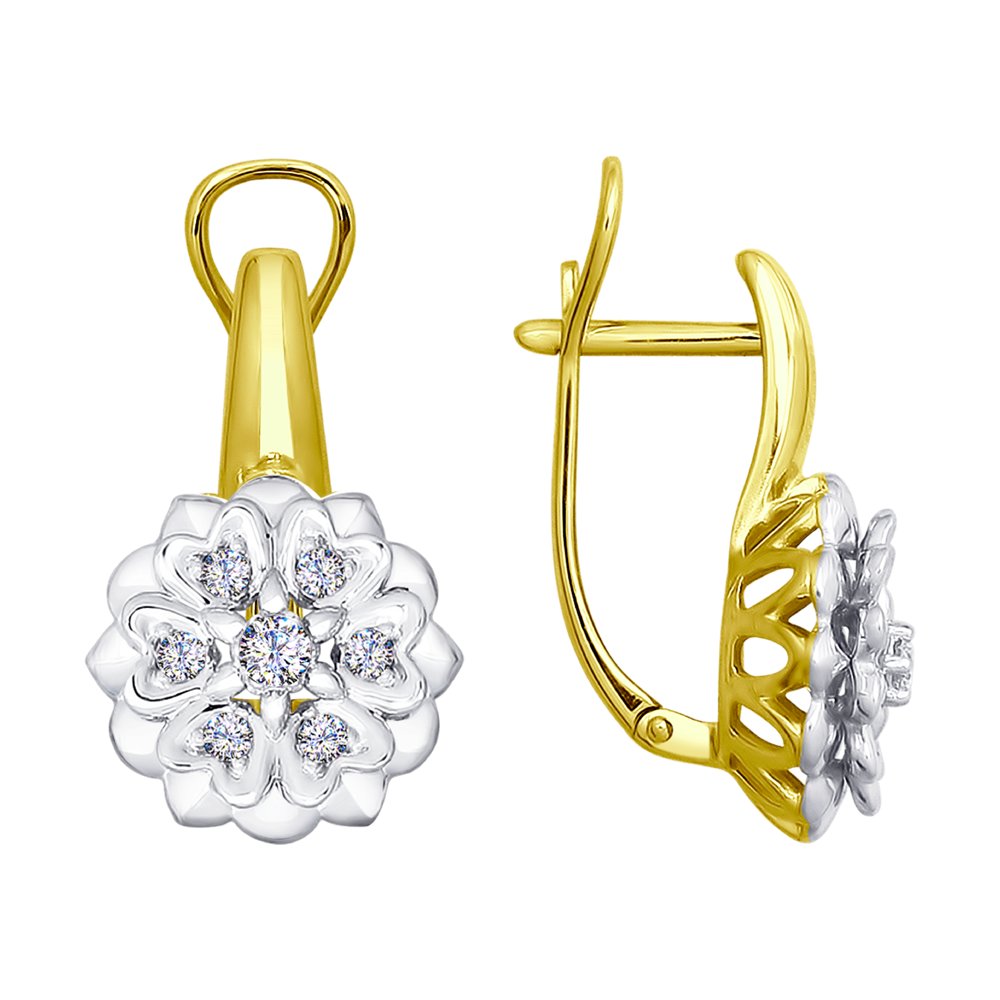 

Серьги SOKOLOV Diamonds из комбинированного золота с бриллиантами