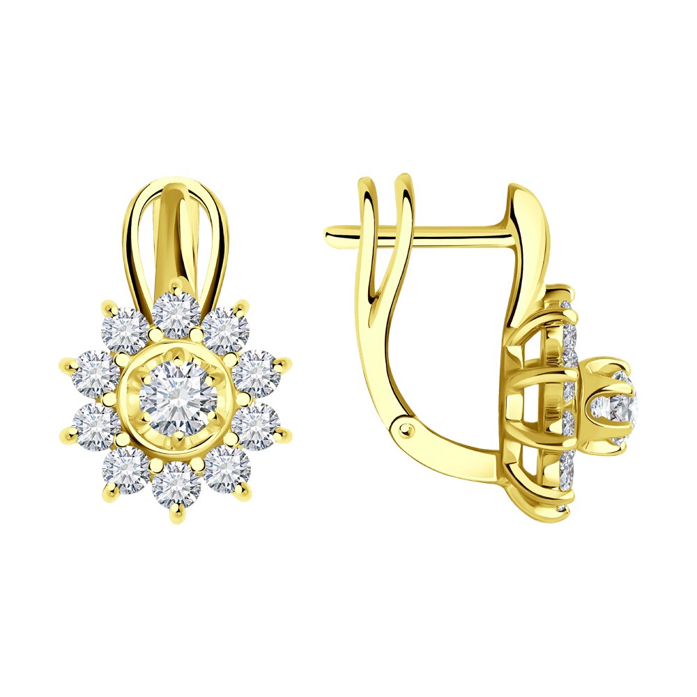 

Серьги SOKOLOV Diamonds из желтого золота с бриллиантами