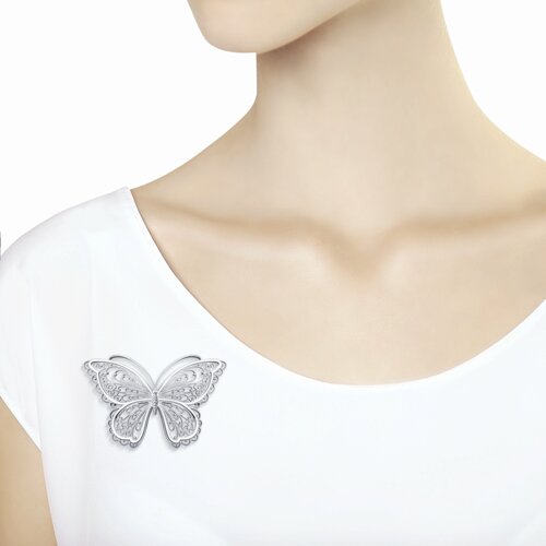 Брошь из серебра - фото 3