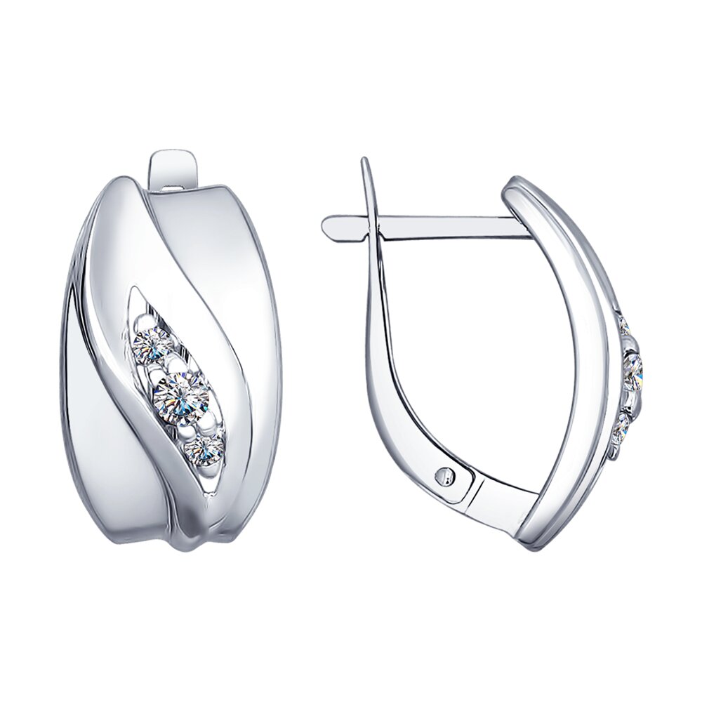 

Серьги SOKOLOV из серебра с фианитами