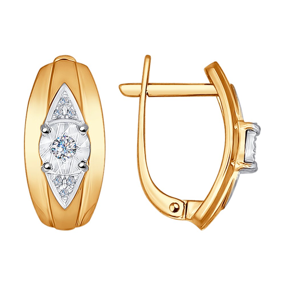 

Серьги SOKOLOV Diamonds из комбинированного золота с бриллиантами