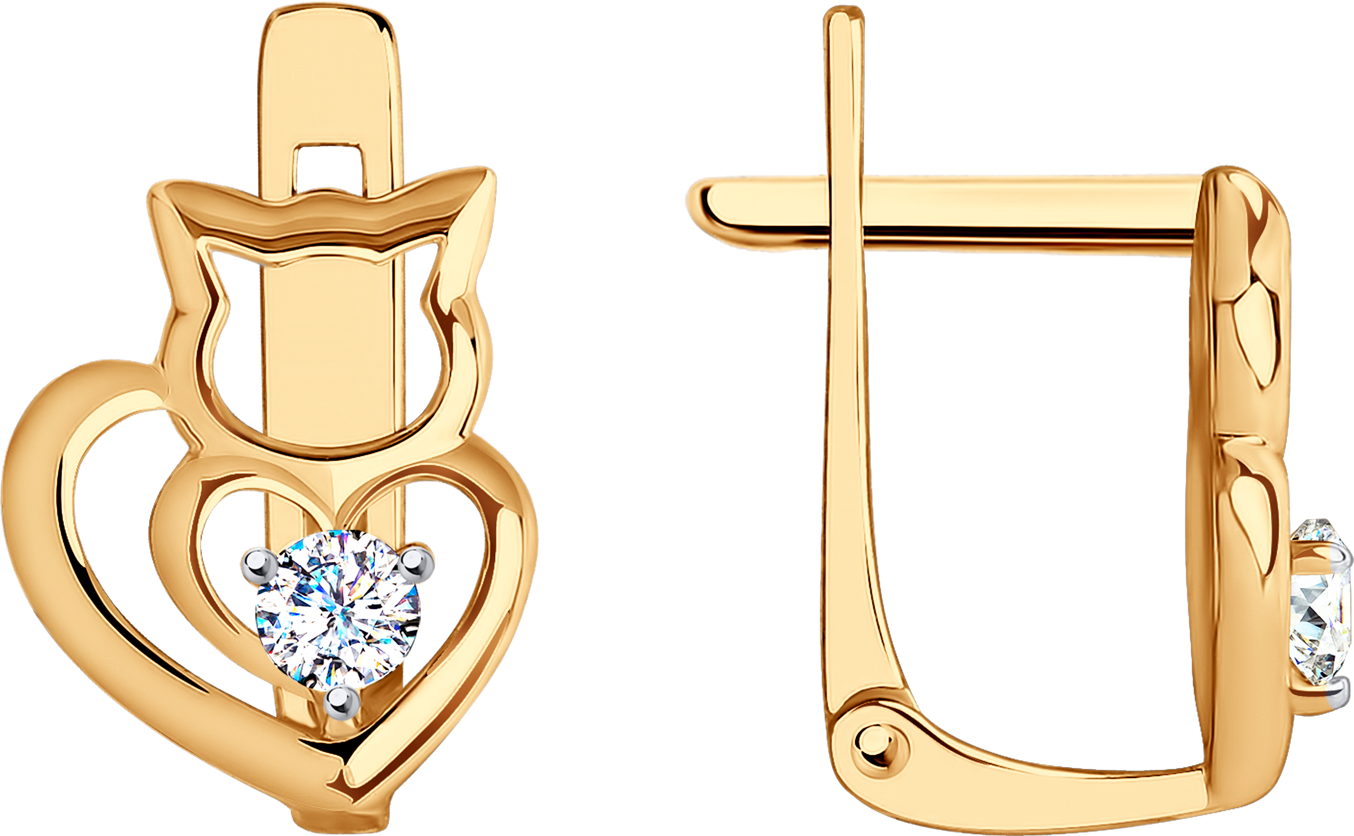 Серьги SOKOLOV из золота с фианитами 12500₽