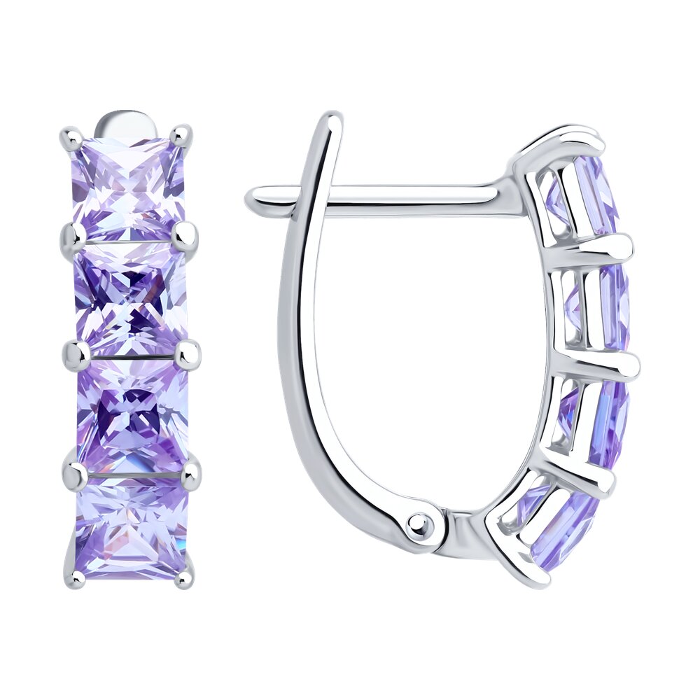 Серьги SOKOLOV из серебра с фианитами