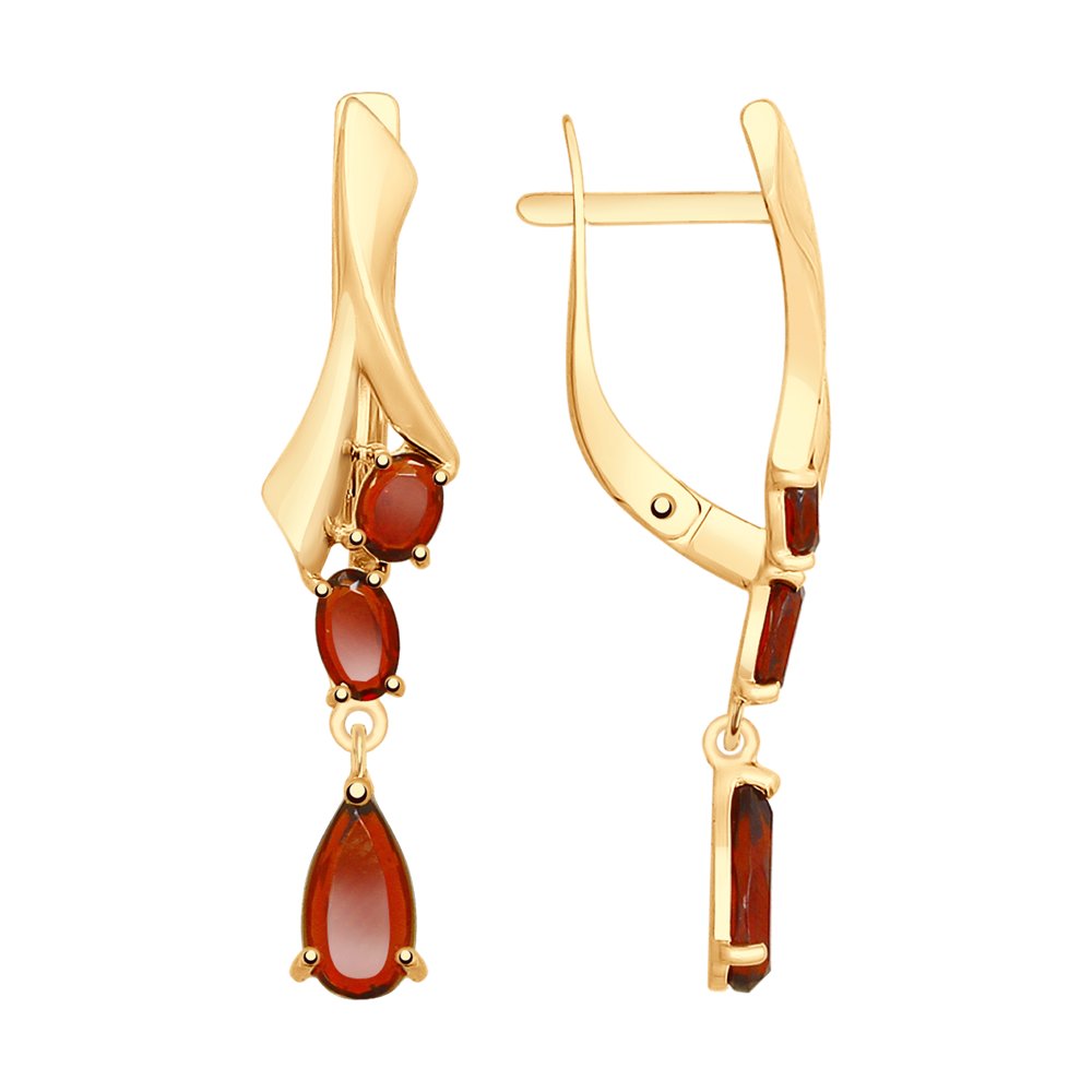 

Серьги SOKOLOV из золота с гранатами