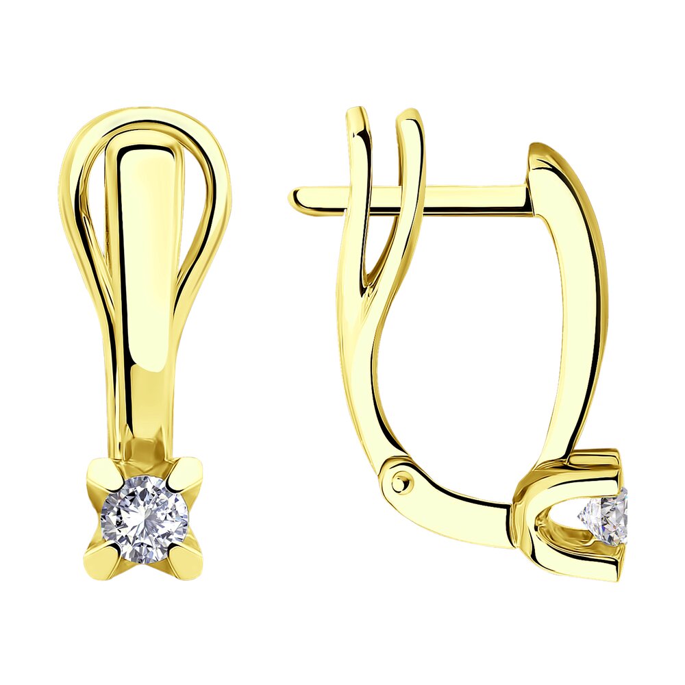 

Серьги SOKOLOV Diamonds из желтого золота с бриллиантами