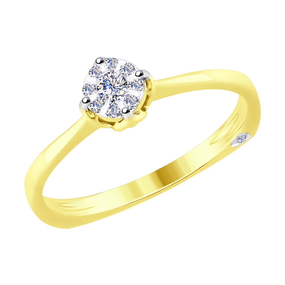 

Кольцо SOKOLOV Diamonds из комбинированного золота с бриллиантами