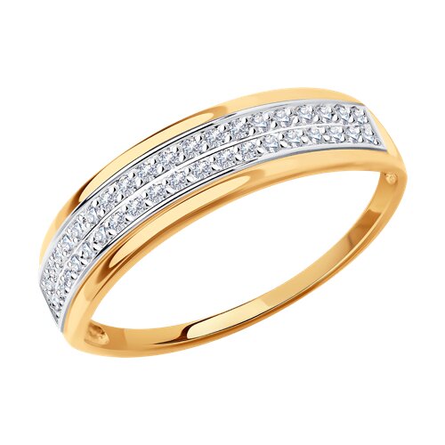Кольцо из золота с бриллиантами 1011548 sokolov фото