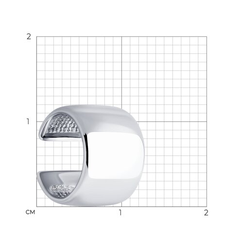 Серьга из серебра - фото 3