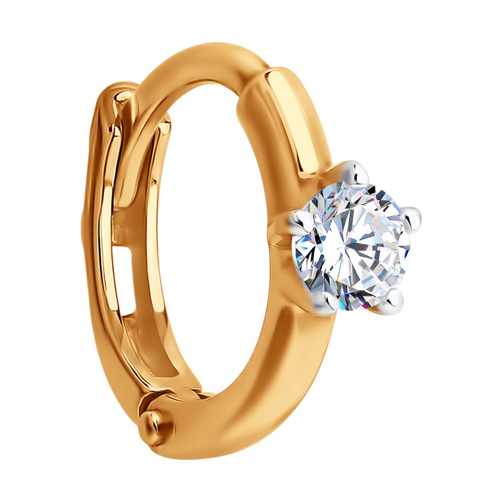 Серьга SOKOLOV из золота с фианитом 25990₽