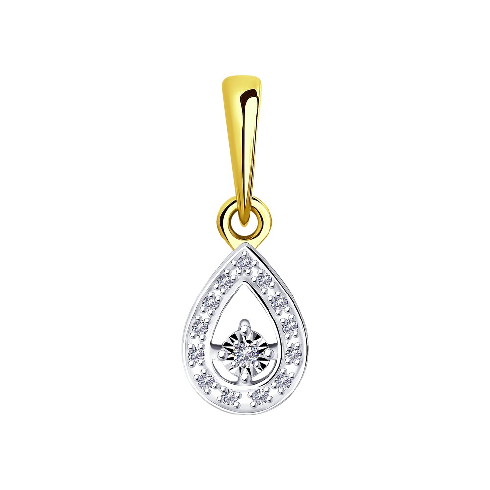 

Подвеска SOKOLOV Diamonds из комбинированного золота с бриллиантами