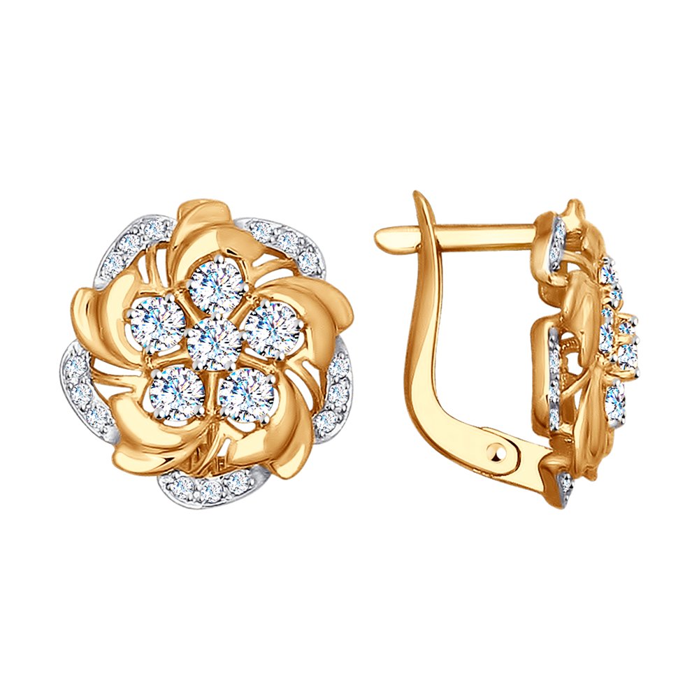 

Серьги SOKOLOV из золота с фианитами