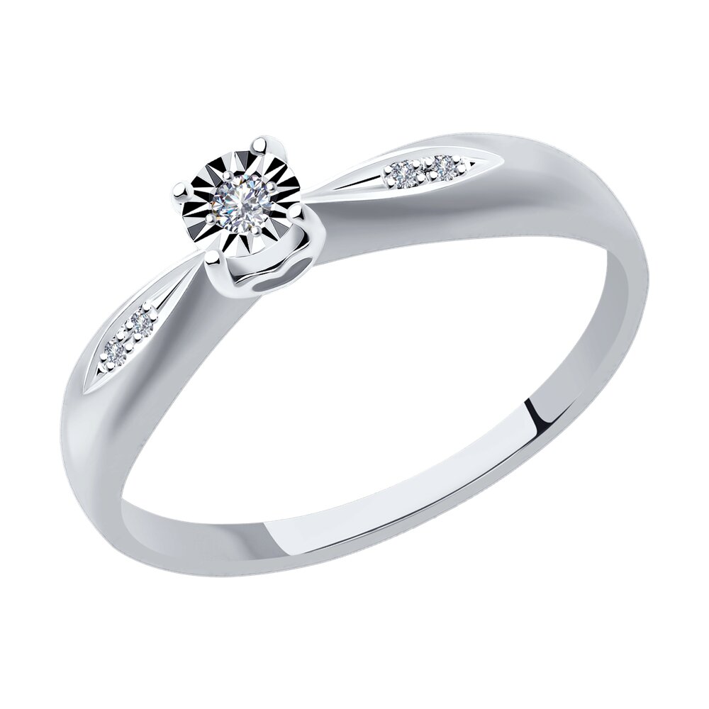 

Кольцо SOKOLOV Diamonds из белого золота с бриллиантами