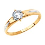 Помолвочное кольцо из золота со Swarovski Zirconia