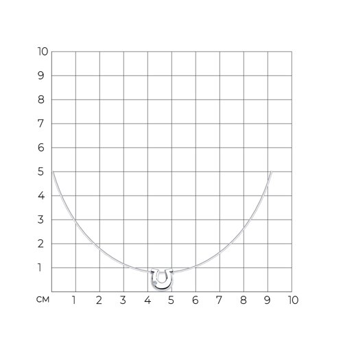 Колье из серебра с бриллиантом - фото 4