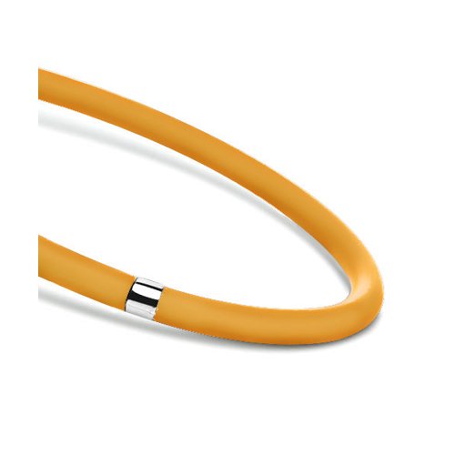 Жёлтый силиконовый браслет для подвесок SOKOLOV
