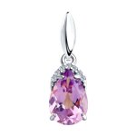 Серебряный кулон с аметистом
