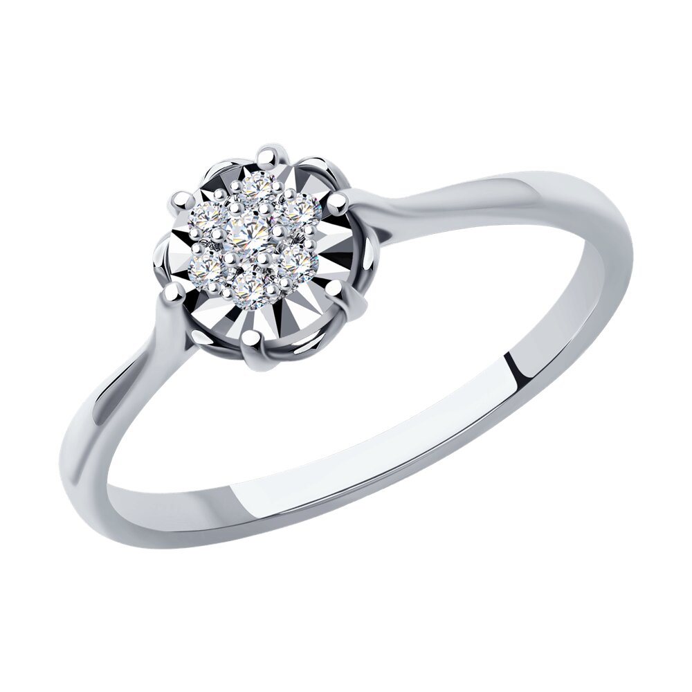 

Кольцо SOKOLOV Diamonds из белого золота с бриллиантами